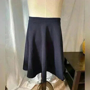Simlu Skater Flare Women’s Blue Skirt. Size M. Poly Blend. 21” Hem